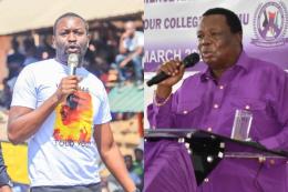 Collage photo of Edwin Sifuna and Francis Atwoli.